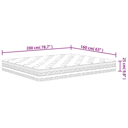 Materasso a Molle Insacchettate Medio 160x200 cm - homemem39