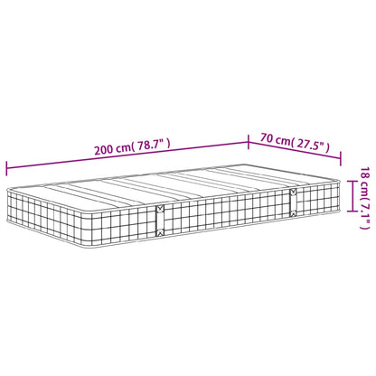 Materasso a Molle Bonnel Medio 70x200 cm