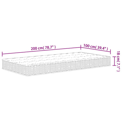 Materasso a Molle Bonnel Medio 100x200 cm
