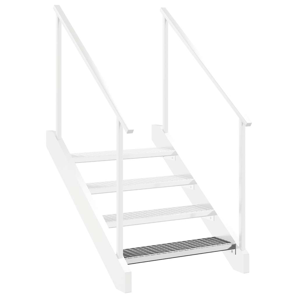 Gradino in Griglia 80x24x7 cm Acciaio Zincato | homemem39