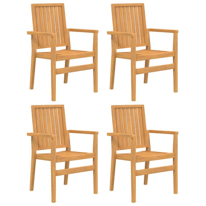 Set da Pranzo per Giardino 5 pz in Legno Massello di Teak | homemem39