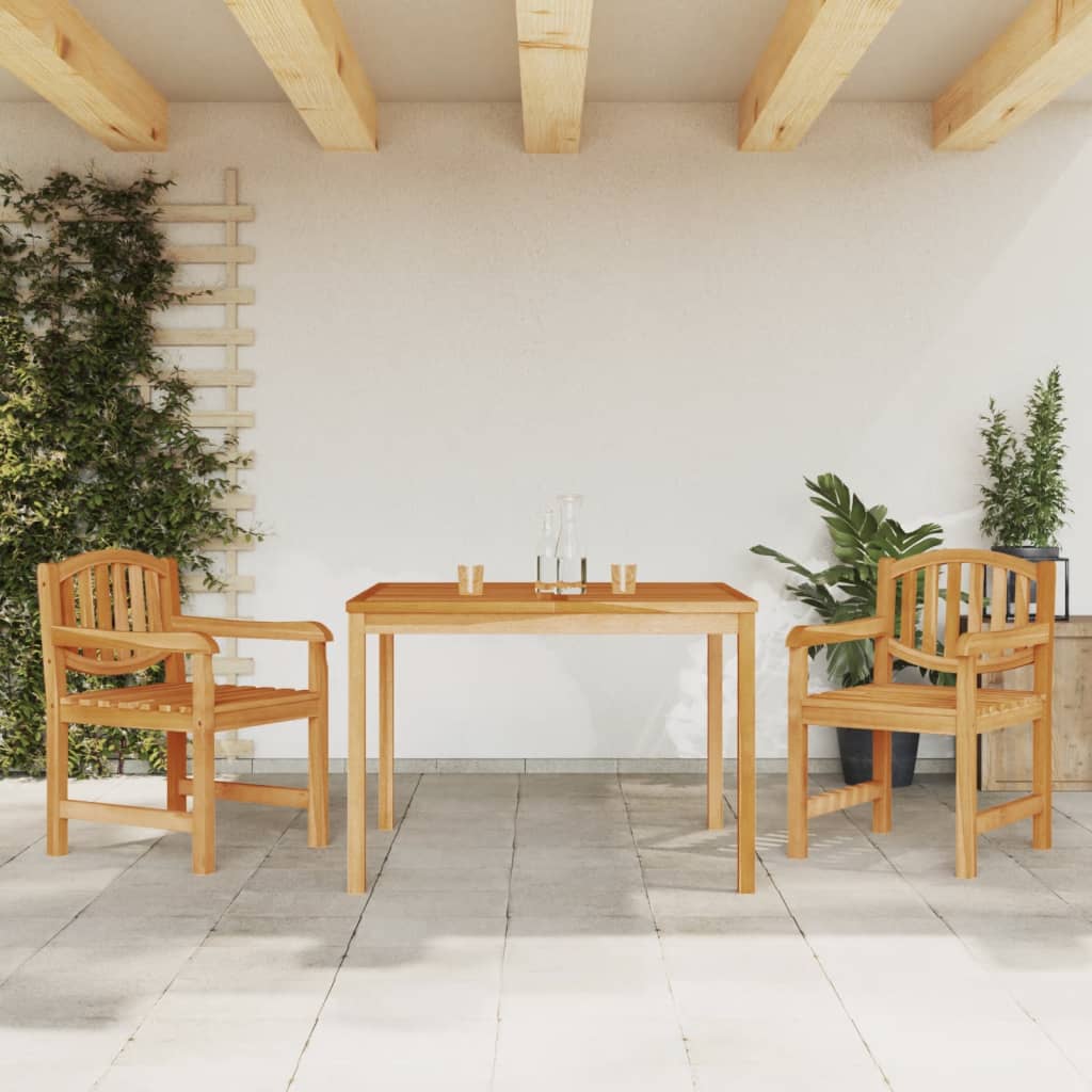 Set da Pranzo per Giardino 3 pz in Legno Massello di Teak | homemem39