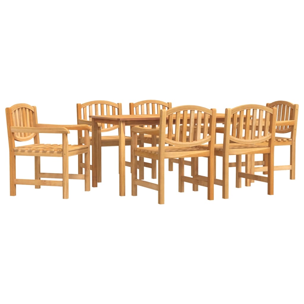 Set da Pranzo da Giardino 7 pz in Legno Massello di Teak | homemem39