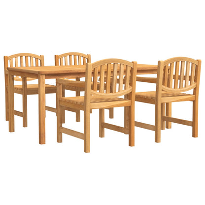 Set da Pranzo per Giardino 5 pz in Legno Massello di Teak | homemem39