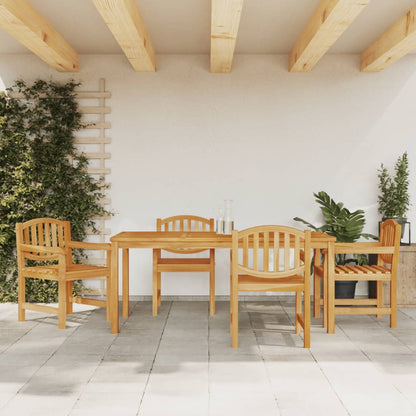 Set da Pranzo per Giardino 5 pz in Legno Massello di Teak | homemem39