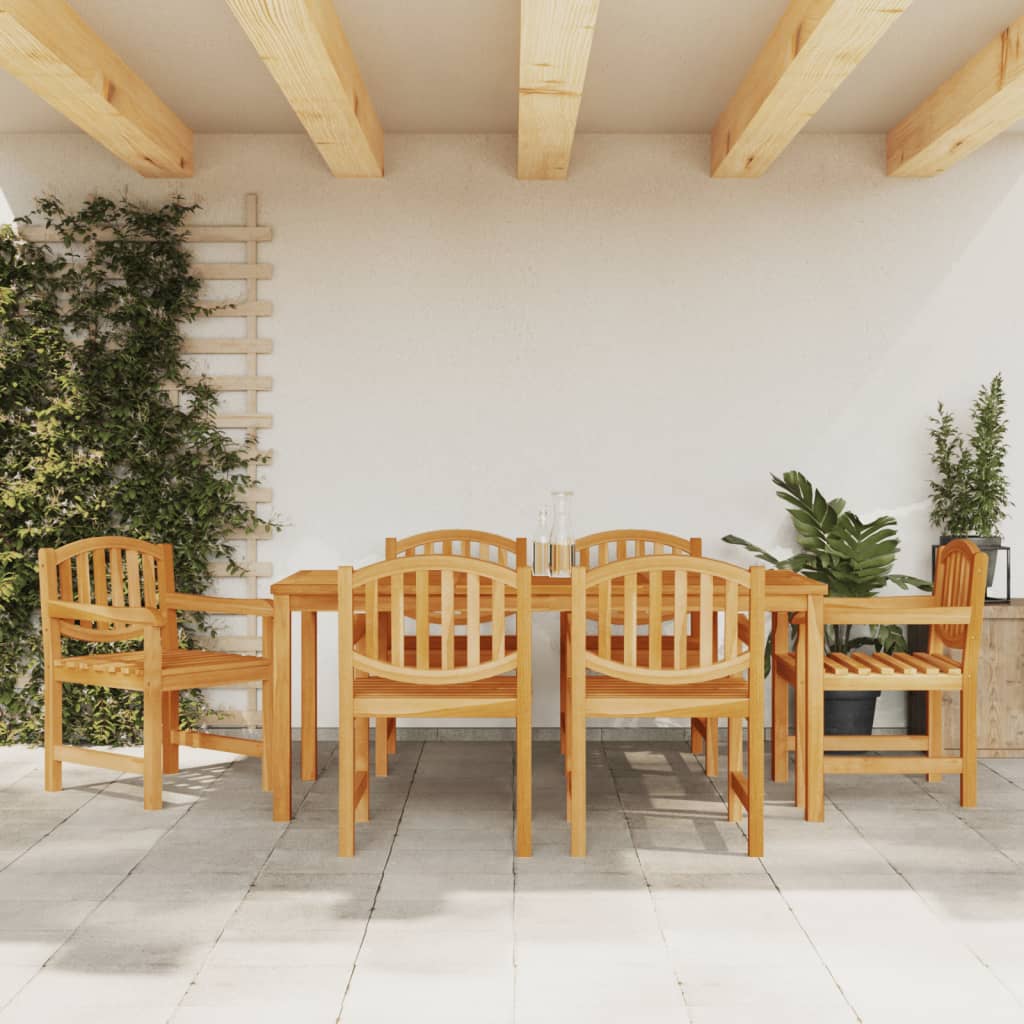Set da Pranzo da Giardino 7 pz in Legno Massello di Teak | homemem39
