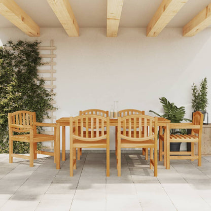 Set da Pranzo da Giardino 7 pz in Legno Massello di Teak | homemem39