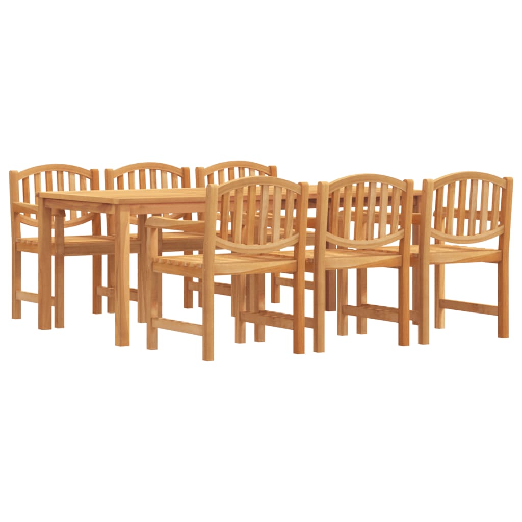 Set da Pranzo da Giardino 7 pz in Legno Massello di Teak | homemem39