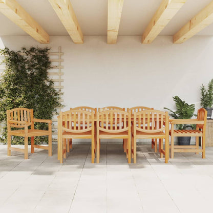 Set da Pranzo per Giardino 9 pz in Legno Massello di Teak | homemem39