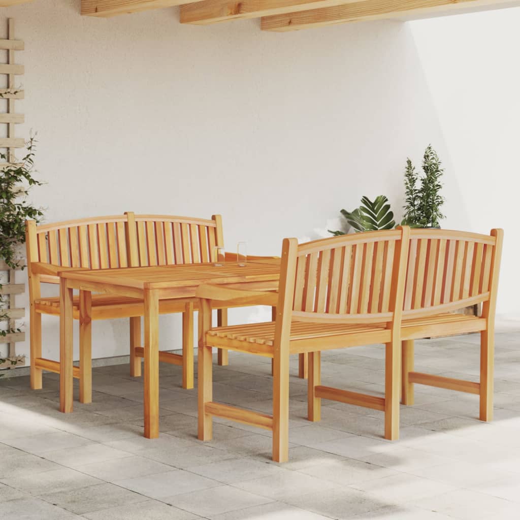 Set da Pranzo per Giardino 3 pz in Legno Massello di Teak | homemem39