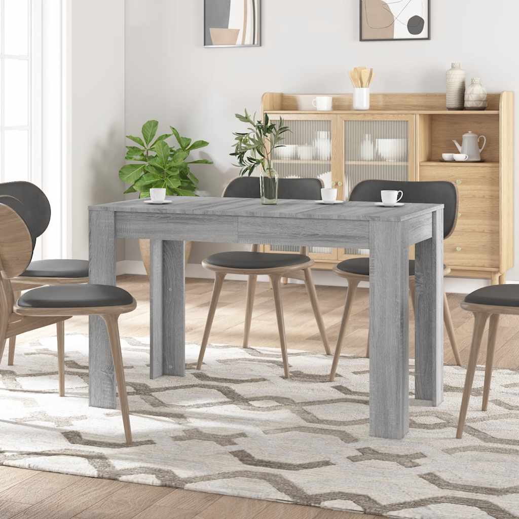 Tavolo da Pranzo Grigio Sonoma 120x60x76 cm Legno Multistrato | homemem39
