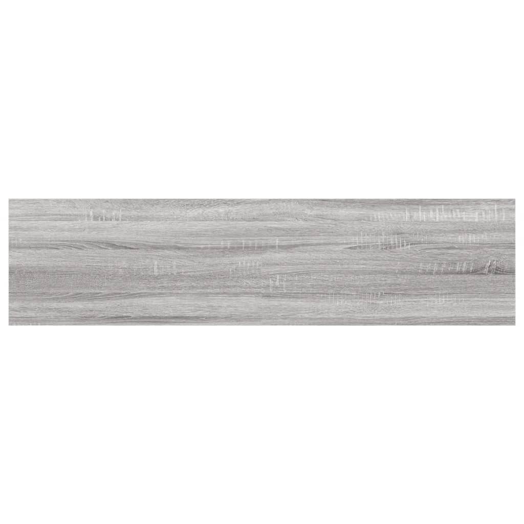 Mensole Parete 4pz Grigio Sonoma 40x10x1,5cm Legno Multistrato | homemem39