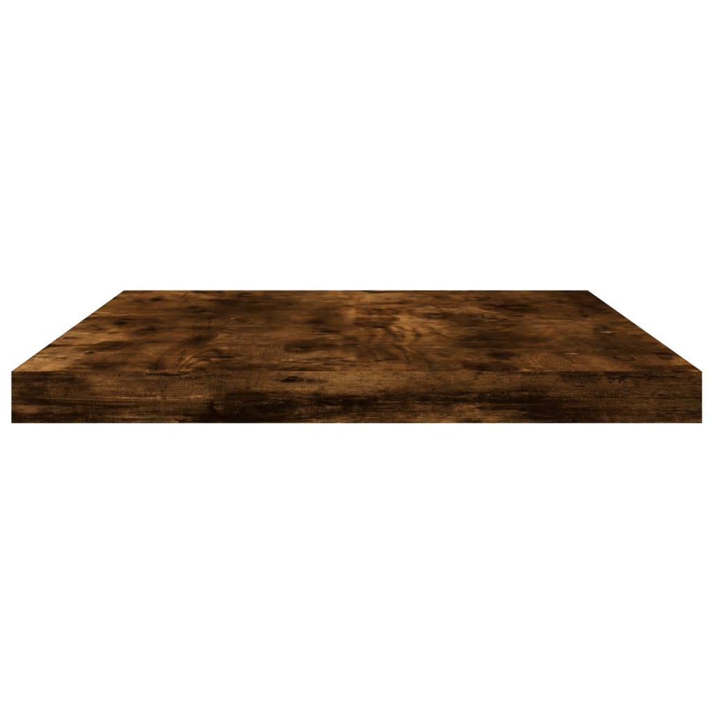 Mensole Parete 4pz Rovere Fumo 40x20x1,5 cm Legno Multistrato - homemem39