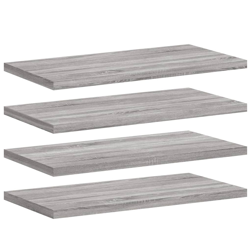 Mensole Parete 4pz Grigio Sonoma 40x20x1,5cm Legno Multistrato - homemem39