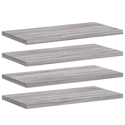 Mensole Parete 4pz Grigio Sonoma 40x20x1,5cm Legno Multistrato - homemem39