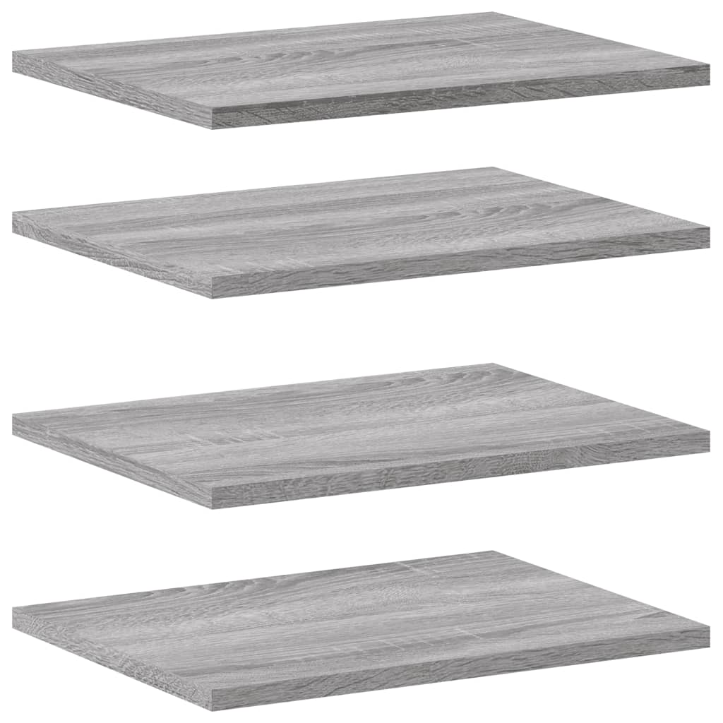 Mensole Parete 4pz Grigio Sonoma 40x30x1,5cm Legno Multistrato | homemem39