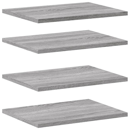 Mensole Parete 4pz Grigio Sonoma 40x30x1,5cm Legno Multistrato | homemem39