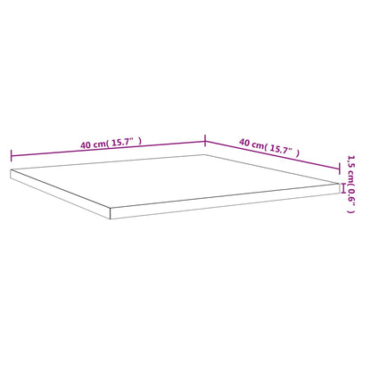 Mensole Parete 4pz Grigio Sonoma 40x40x1,5cm Legno Multistrato - homemem39