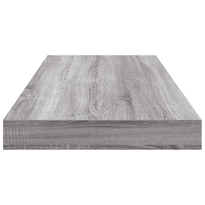 Mensole Parete 4pz Grigio Sonoma 60x10x1,5cm Legno Multistrato - homemem39