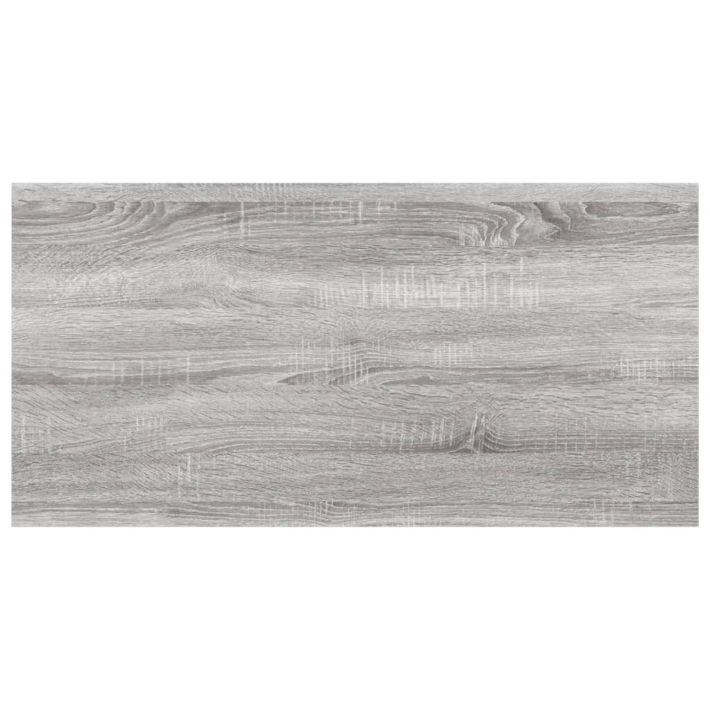 Mensole Parete 4pz Grigio Sonoma 60x20x1,5cm Legno Multistrato - homemem39