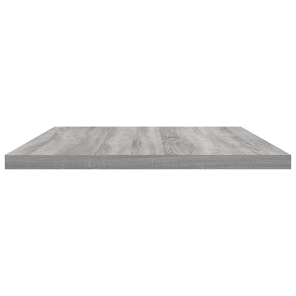 Mensole Parete 4pz Grigio Sonoma 60x30x1,5cm Legno Multistrato
