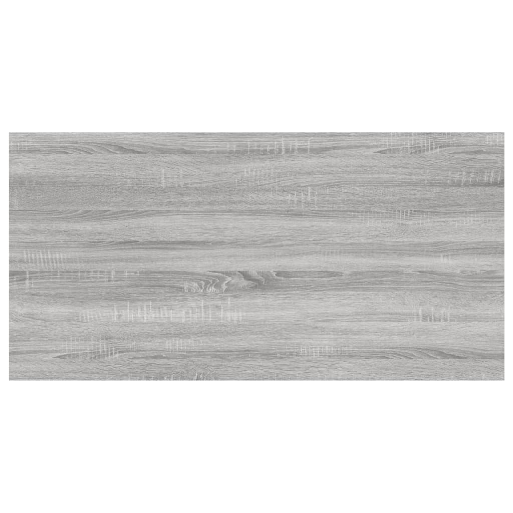 Mensole Parete 4pz Grigio Sonoma 60x30x1,5cm Legno Multistrato