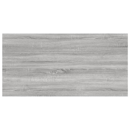 Mensole Parete 4pz Grigio Sonoma 60x30x1,5cm Legno Multistrato