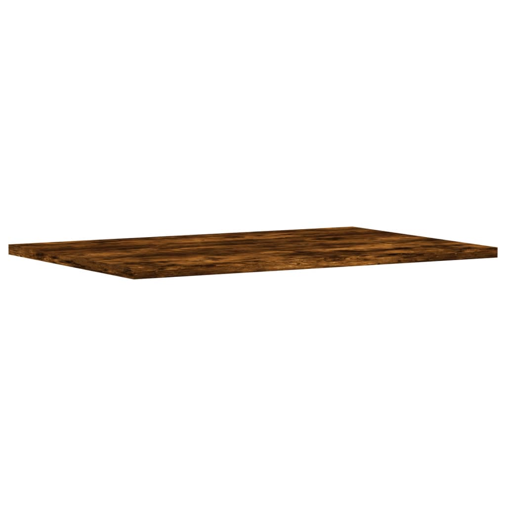 Mensole Parete 4pz Rovere Fumo 60x40x1,5 cm Legno Multistrato