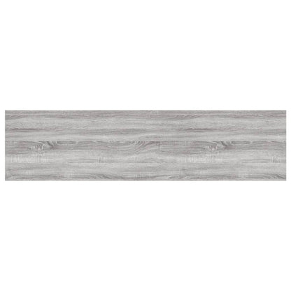 Mensole Parete 4pz Grigio Sonoma 80x20x1,5cm Legno Multistrato