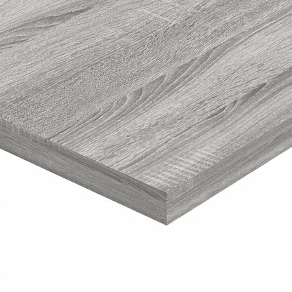 Mensole Parete 4pz Grigio Sonoma 80x50x1,5cm Legno Multistrato - homemem39