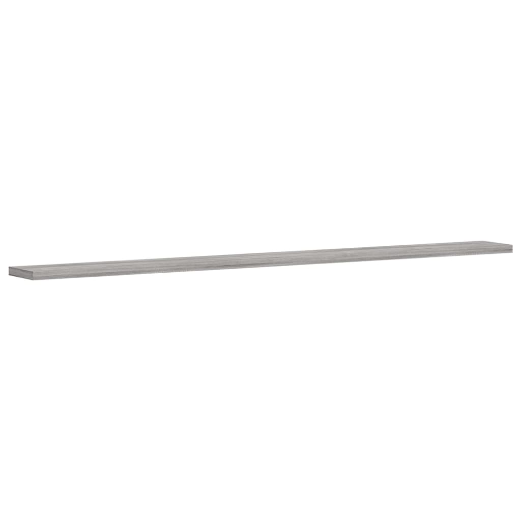 Mensole Parete 4pz Grigio Sonoma 100x10x1,5cm Legno Multistrato | homemem39