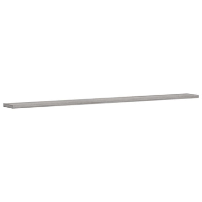 Mensole Parete 4pz Grigio Sonoma 100x10x1,5cm Legno Multistrato | homemem39