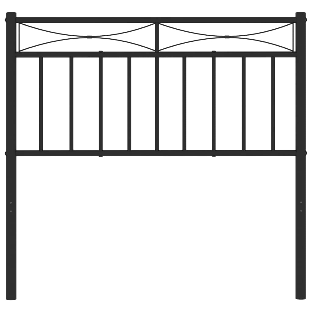 Testiera in Metallo Nero 90 cm - homemem39