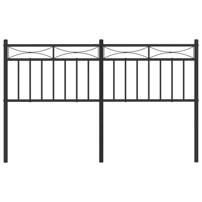 Testiera in Metallo Nero 140 cm - homemem39