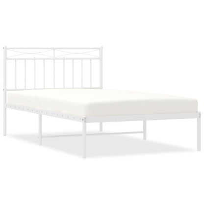 Giroletto con Testiera Metallo Bianco 107x203 cm | homemem39