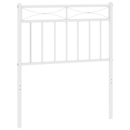 Testiera in Metallo Bianco 75 cm