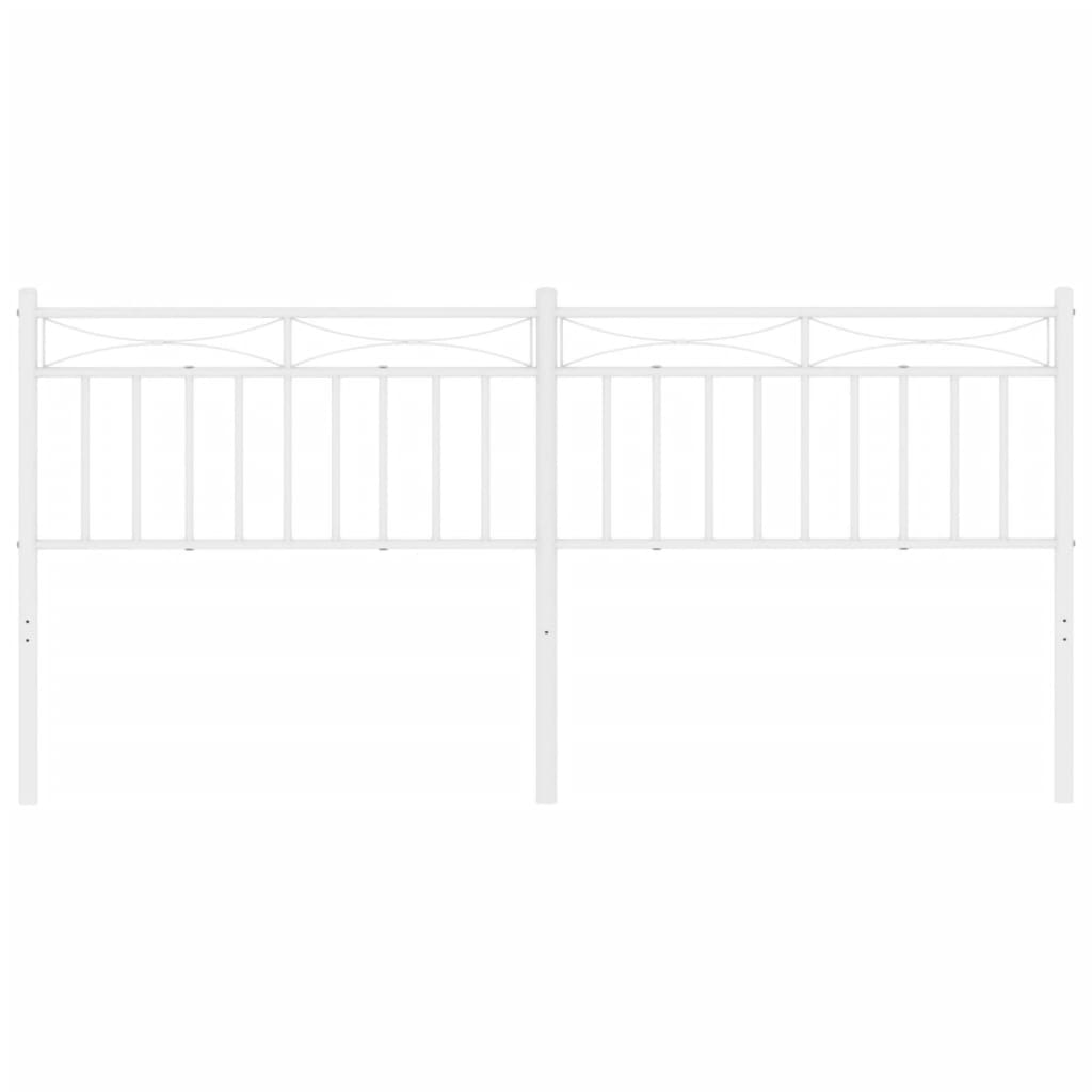 Testiera di Ricambio in Metallo Bianco 200 cm | homemem39