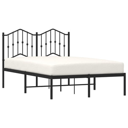 Giroletto con Testiera in Metallo Nero 120x190 cm | homemem39