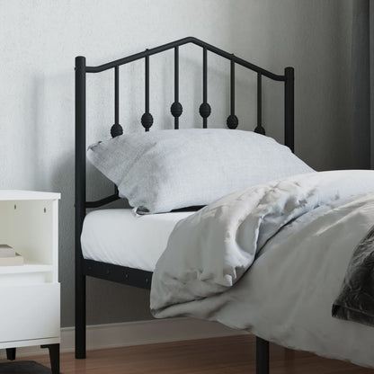 Testiera in Metallo Nero 75 cm - homemem39
