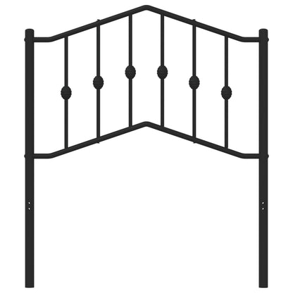 Testiera in Metallo Nero 80 cm - homemem39