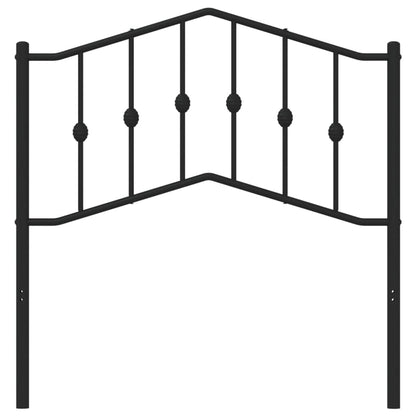 Testiera in Metallo Nero 90 cm - homemem39