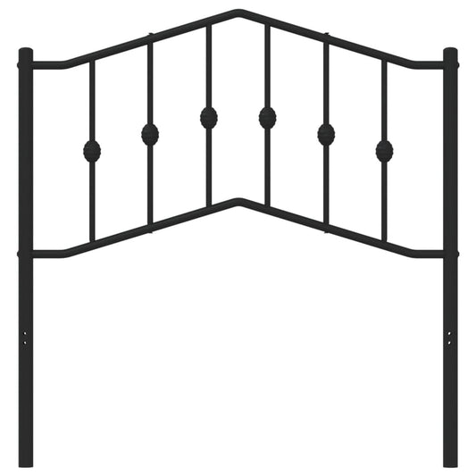 Testiera in Metallo Nero 90 cm - homemem39