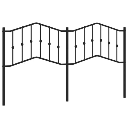 Testiera in Metallo Nero 160 cm - homemem39