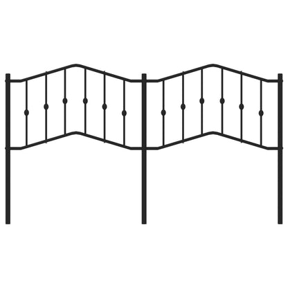 Testiera in Metallo Nero 160 cm - homemem39