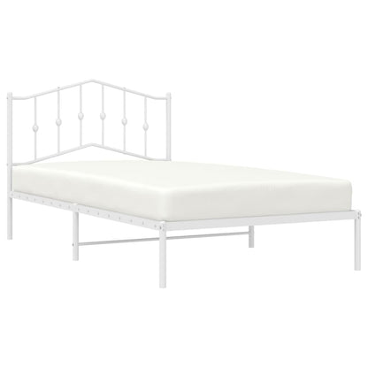 Giroletto con Testiera Metallo Bianco 107x203 cm | homemem39