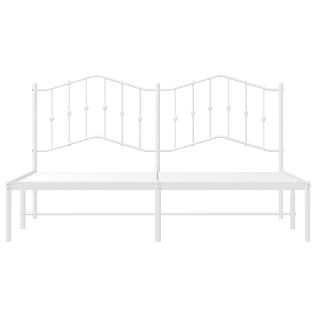 Giroletto con Testiera Metallo Bianco 180x200 cm | homemem39