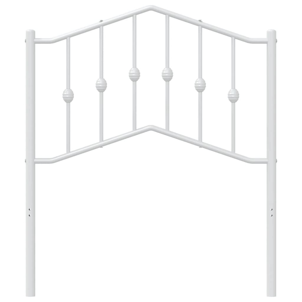 Testiera di Ricambio in Metallo Bianco 80 cm | homemem39