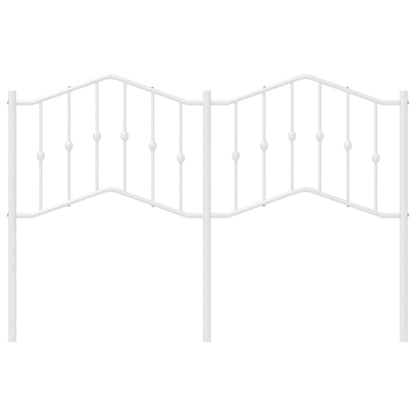 Testiera in Metallo Bianco 140 cm - homemem39