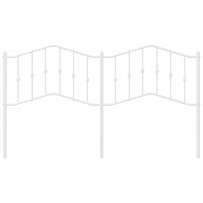 Testiera in Metallo Bianco 160 cm - homemem39