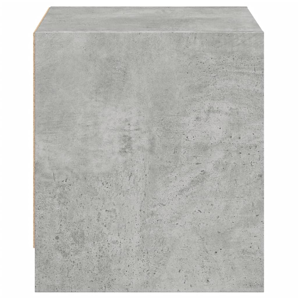 Comodini con Ante in Vetro 2pz Grigio Cemento 35x37x42 cm - homemem39